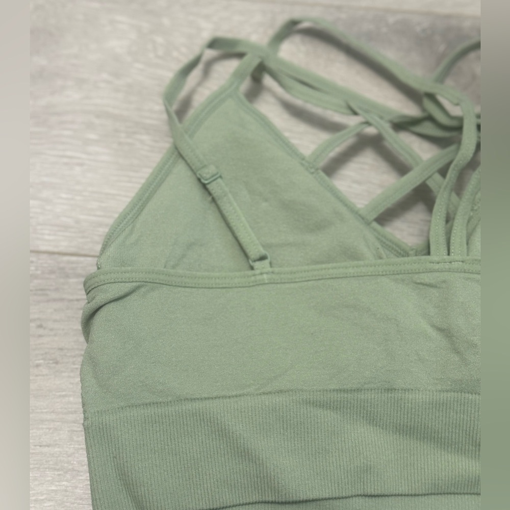Zenana Outfitters Navy and Sage Sports Bras - Picture 7 of 16